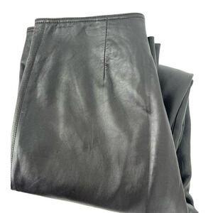 Infinity Studio Brown Leather Pants Size 10